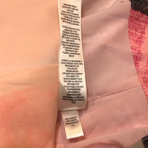 White House Black Market Pencil Pink Color Block Knee Length Lined Skirt NWT - Picture 15 of 15